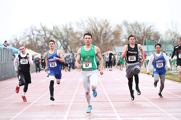 Fallon senior Colton Peterson leads the league in both the 100- and 200-meter runs and is on the 4x100 relay team, which is also No. 1 in the league.