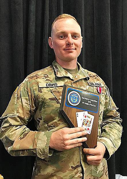 Spc. Tyler Davis of Las Vegas was named the Nevada Army Guard