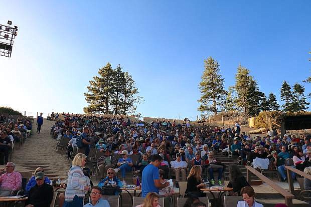 Audience members settle in for the Lake Tahoe Shakespeare Festival&#039;s production of &quot;The Taming of the Shrew&quot; at Sand Harbor State Park.