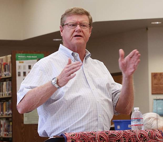 Congressman Mark Amodei spoke last week to the Fernley Republican Women and touched on subjects affecting the state and central Nevada.