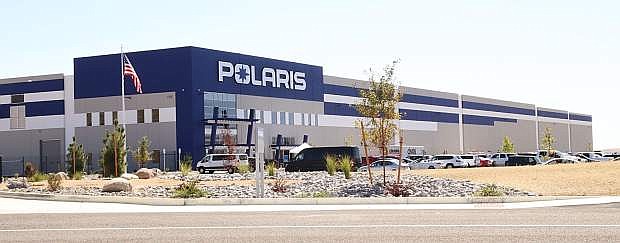 Polaris held a grand opening Wednesday for its new 475,000-square-foot distribution center east of Fernley.