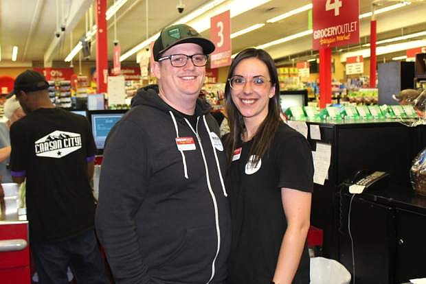 Tommy and Kaley Basham assumed ownership of the Grocery Outlet Bargain Market on North Carson Street on June 28.