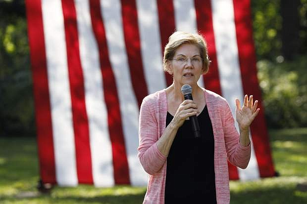Democratic presidential candidate Sen. Elizabeth Warren has scheduled a Oct. 2 town hall in Carson City.