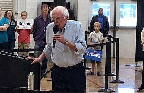 Democratic presidential candidate Sen. Bernie Sanders defended his call for Medicare for All Friday before a crowd of about 200 at the Carson City Community Center.