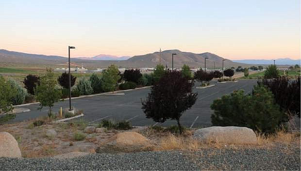 A view from the southeast corner of 1600 Snyder Ave. and its road toward the Northern Nevada Correctional Center demonstrates the campus&#039; proximity to the prison.