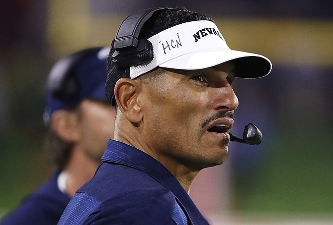 Nevada coach Jay Norvell, shown against Fresno State on Nov. 23, has already earned contract extension, Joe Santoro writes.
