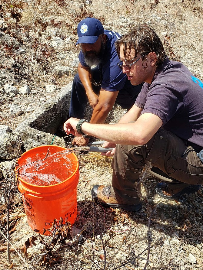 Lior Singer, an environmental engineer for the state of Nevada and a professor at Western Nevada College, helps out in Bahamas in the aftermath of hurricane Dorian.