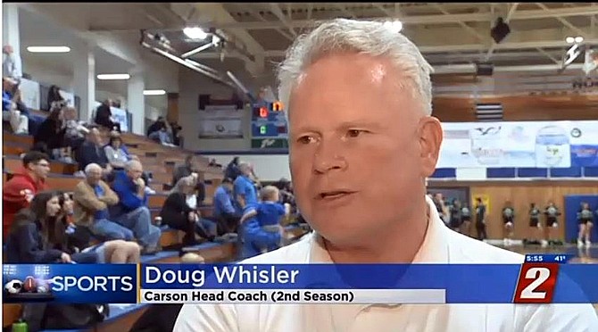 CHS Varsity Girls Basketball coach Doug Whisler