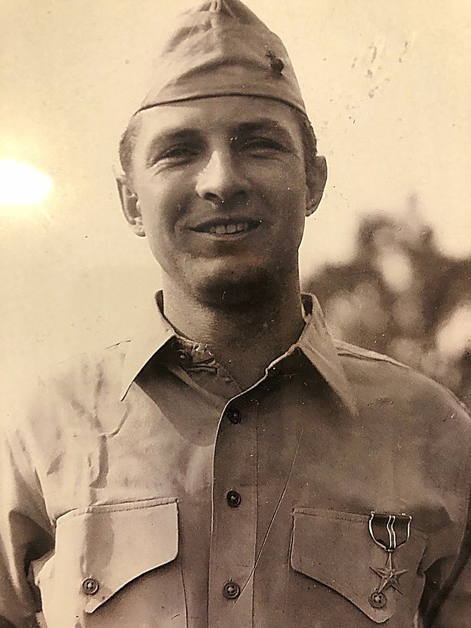 Bayne Stevens of Gardnerville received the Bronze Star for his heroic service during World War II.