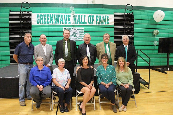 The Greenwave Hall of Fame committee includes front row, from left: Carey Gantt, Judy Pratt, Angela deBraga, Julie Richards and Sheree Jensen. Back row, from left: Jack Beach, Dave Lumos, Thomas Ranson, Steve Heck, Steve Ranson and Randy Beeghly. Not pictured: Larry Barker, John Dirickson, Paul Orong, Trudy Dahl and Julie Gilmore.
