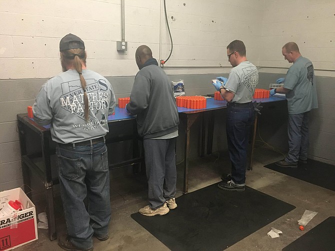 Thousands of bottles of Silver State Sanitizer are being manufactured every day at Northern Nevada Correctional Center.