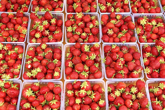 Grab some strawberries from a local Farmers Market and make some quick and easy refrigerator strawberry Jam