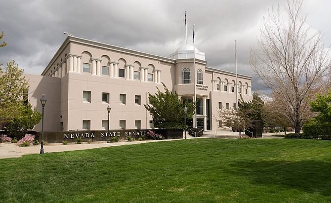 Entrance to the State Legislature of Nevada in Carson City