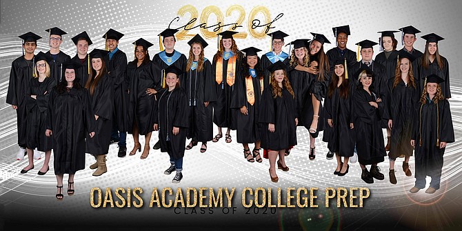 Twenty-nine seniors graduated from Oasis Academy College Prep in a virtual graduation last month. 