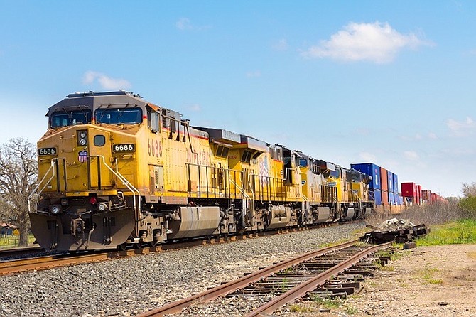 Railroads work to keep stocked at the grocery stores.