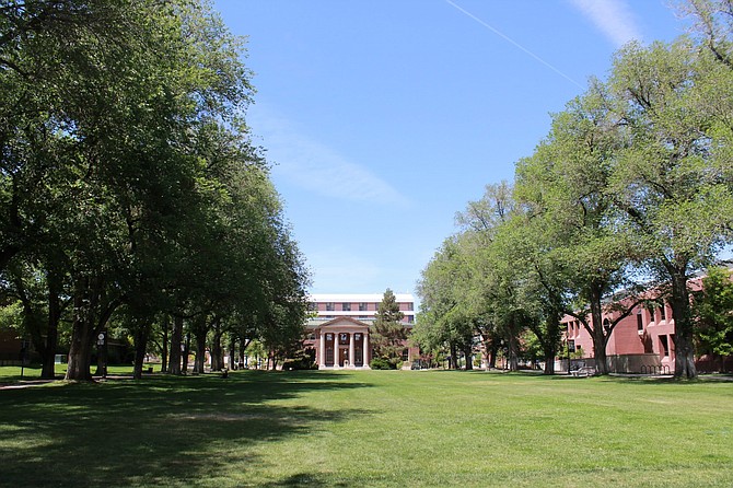 The Main Quad on the University of Nevada, Reno campus was developed after 1907 and remains a much-loved part of the university.