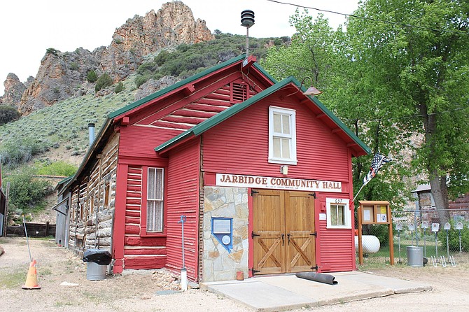 The impressive red brick Jarbidge Community Hall has stood tall in the former mining town since it was built in 1910. 
