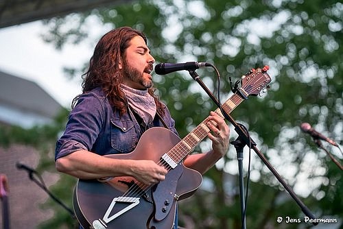 Nick Alberti performs with his band Kingwhistler at the Levitt AMP Concert Series in 2019.
