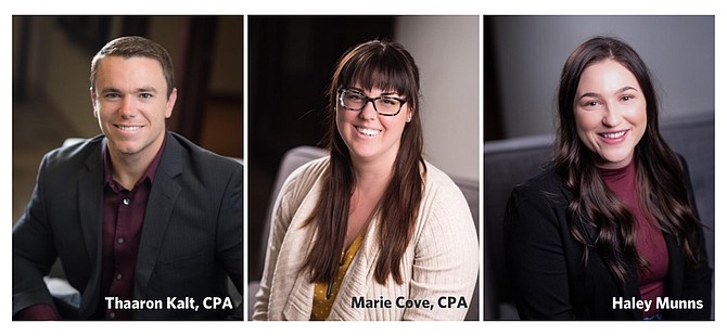 Casey Neilon accountants, Marie Cove, CPA and Thaaron Kalt, CPA, were promoted to Managers, and Haley Munns was promoted to Senior Accountant in August. 