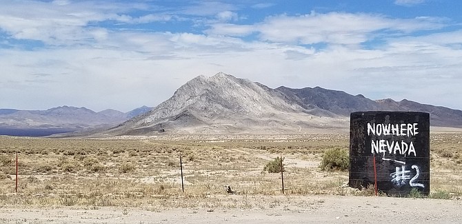 The Loneliest Road in America will take you to Nowhere Nevada. Shown here is Fairview Peak in Dixie Valley, just outside of Fallon. 