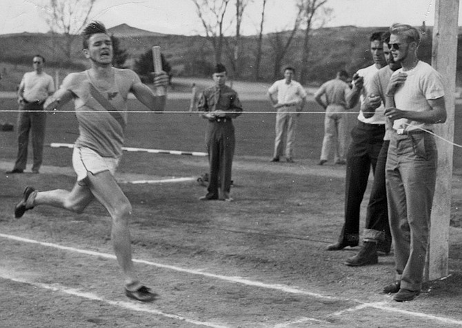  Dick Trachok was a member of the track team and ran the half-mile.