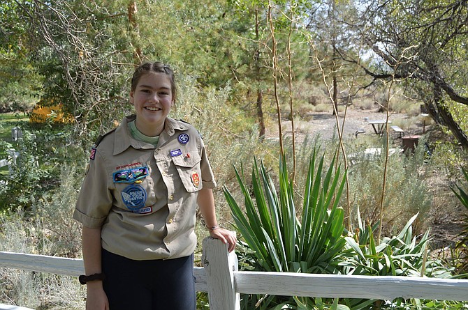 Suzanna Stankute, 14, completed her Eagle Scout project at Dayton State Park last week. She is one of the first girls to earn that rank since the BSA changed its policy in 2019, allowing girls into the program.