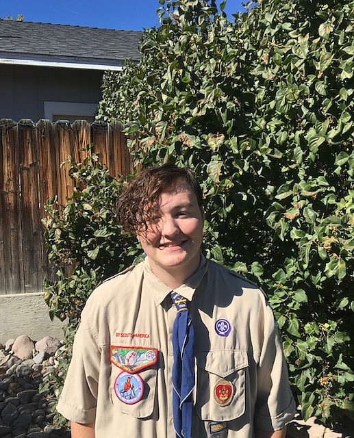 Carson High School student Michael Service, 17, seeking to earn his Eagle Scout rank with the Boy Scouts of America Troop 341, is organizing a project Saturday and has recruited volunteers to clean up C Hill. Courtesy