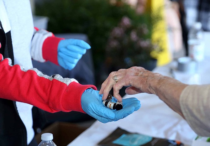Residents drop off unused medications during Partnership Carson City&#039;s Drug Round-up last year. 
Photo by Jim Grant/Nevada Momentum