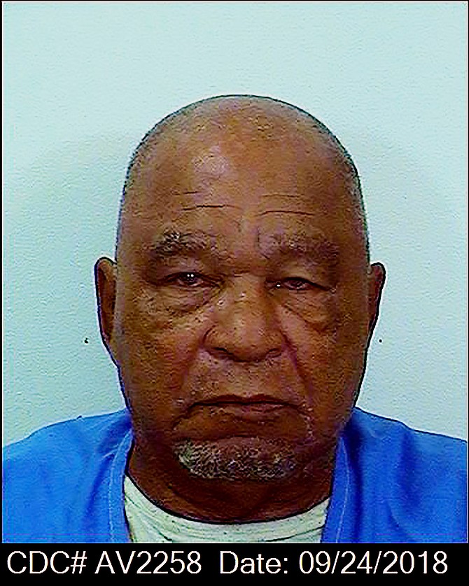 This Sept. 24, 2018, booking photo provided by the California Department of Corrections shows Samuel Little. Little, the man authorities say was the most prolific serial killer in U.S. history, has died. He was 80. California corrections department spokeswoman Vicky Waters said Little died Wednesday, Dec. 30, 2020. He had been serving a life sentence at a California prison since being convicted of three counts of murder in 2013. (California Department of Corrections via AP)