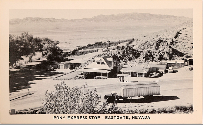 Image of Eastgate Station from the 1950s, before the re-routing of U.S. 50 dried up any road traffic on the route.