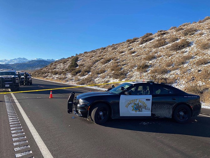 Fifteen miles of Highway 395 between Sonora Junction and Bridgeport is closed today.