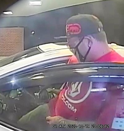 This man is being sought in connection with a theft from a night drop box in Gardnerville.