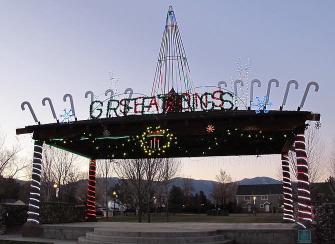The Heritage Park lights are working in Gardnerville.