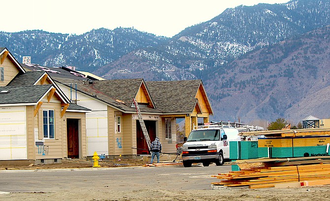 Homes are being built in Minden.