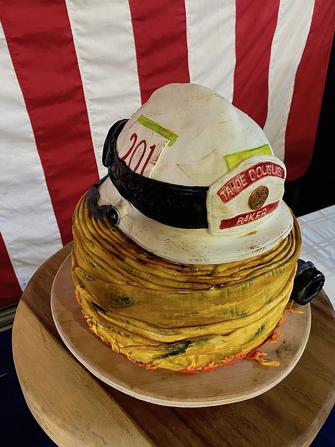 Chief Scott Baker&#039;s farewell cake.
