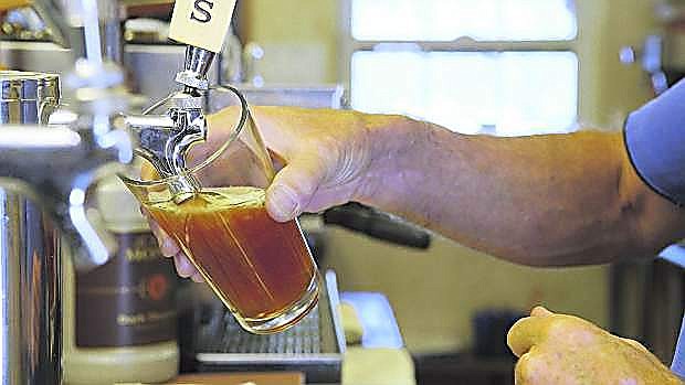 A tall, cold glass of beer will likely taste pretty good after a ride on the Ale Trail.