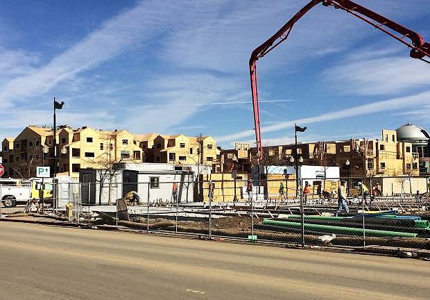 Low apartment vacancies and increasing rents are improving the market for the construction of new multifamily complexes, such as Fountainhouse in Sparks. Silverwing Development is constructing the complex, which will add 236 condo-style apartments to the area&#039;s inventory.
