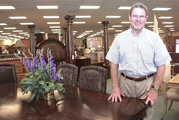 Al Rock, owner of Consign Furniture, which recently expanded to a new location in south Reno.