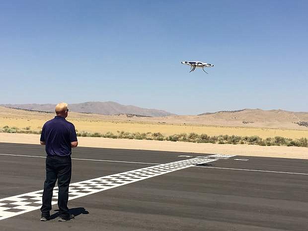 The first drone line-of-site testing with NASA will take place at the Reno-Stead airport, said Warren Rapp, NAASIC business director.
