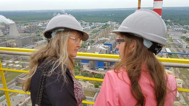 A northern Nevada delegation member tours a major chemical plant in Lublin, Poland.