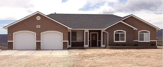 A model home at Turquoise Ridge, a new subdivision in Battle Mountain being developed by Elko builder Arnold Beck Construction.