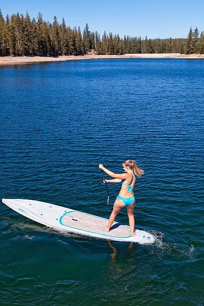 An example of Open Air Dynamics&#039; paddleboards. These paddleboards are not built like surfboards with foam and fiberglass and composite materials traditionally used.