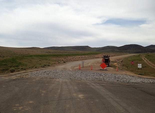USA Parkway pavement ends here where construction will soon begin to extend the road by 12 miles, linking Interstate 80 with U.S. Highway 50. The project will increase accessibility to TRIC for commuters and could increase opportunities for new housing developments.