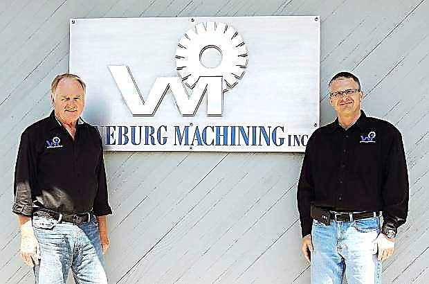 Gerd Poppinga (left) and Sven Klatt at the Vineburg manufacturing facility.