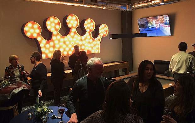 The original crown from old Kings Inn now lights the game room and lounge for tenants at the 3rd Street Flats in downtown Reno,
