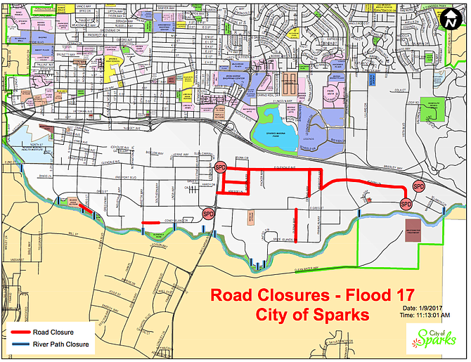 For questions or general information, residents and business owners can contact Sparks Flood Recovery Hotline is 775-353-5555.