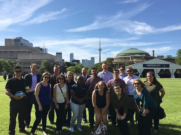 Students from the University of Nevada College of Business participated in  four global business trips this summer.