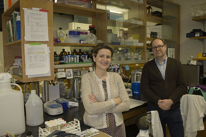 Dylan Kosma and Patricia Santos make up the Kosma-Santos lab at the University.