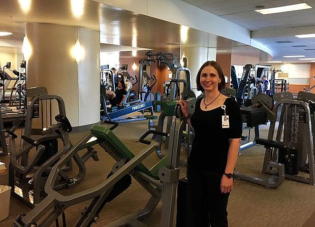 Cassie Goodman, medical exercise supervisor at Saint Mary&#039;s Fitness Center, stands within the facility. The Fitness Center is launching an eight-week cancer wellness program called everyBODY can.