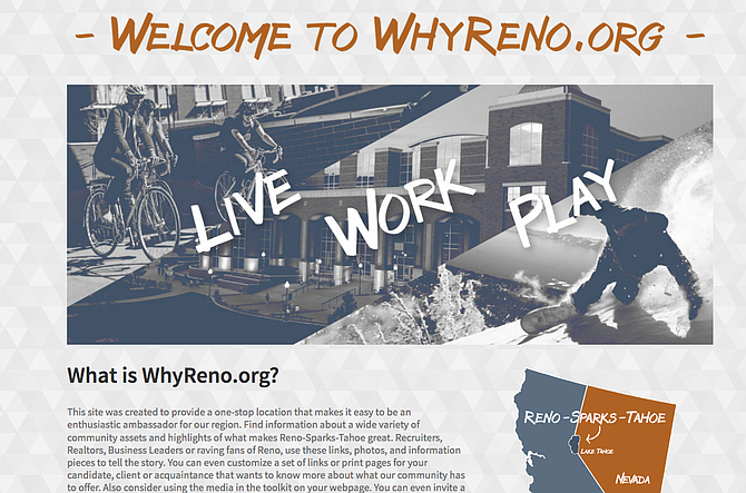 WhyReno.org launches today as an interactive website for recruiters, realtors, and employers to attract talent.